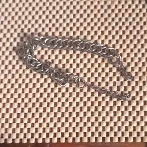 5 For $15 Chunky Silver Chain Dog Link Chain Bracelet